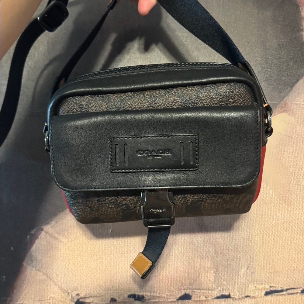 Coach Black and Brown Messenger Bag